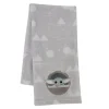 The Child/Baby Yoda Gray Fleece Baby Blanket
