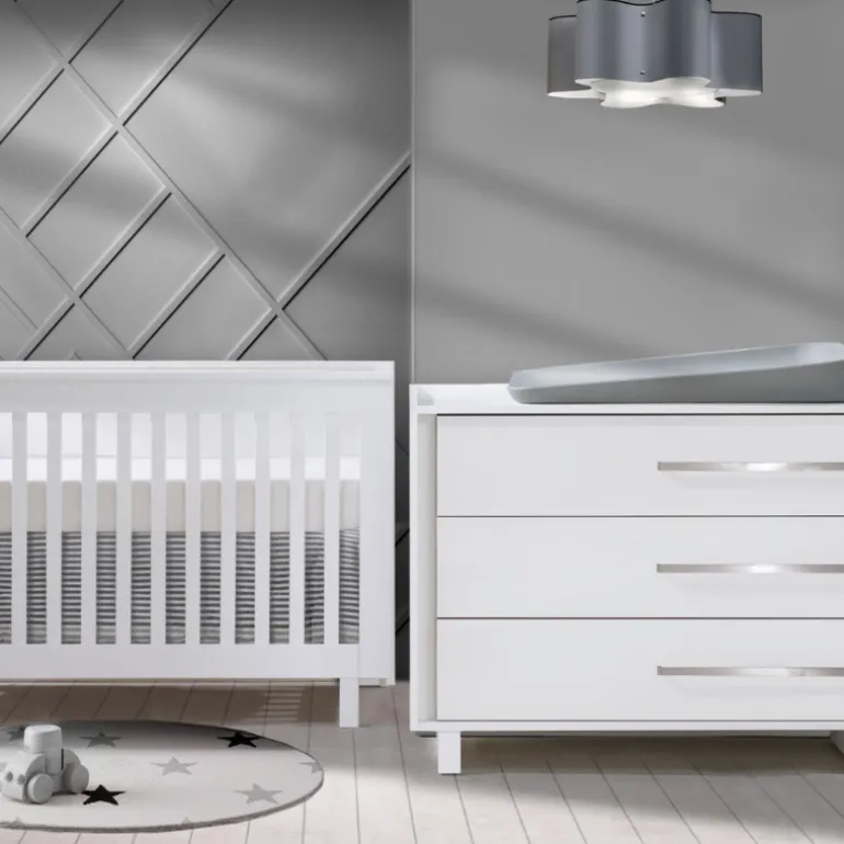 Urban Convertible Crib and Urban 3 Drawer Dresser Combo