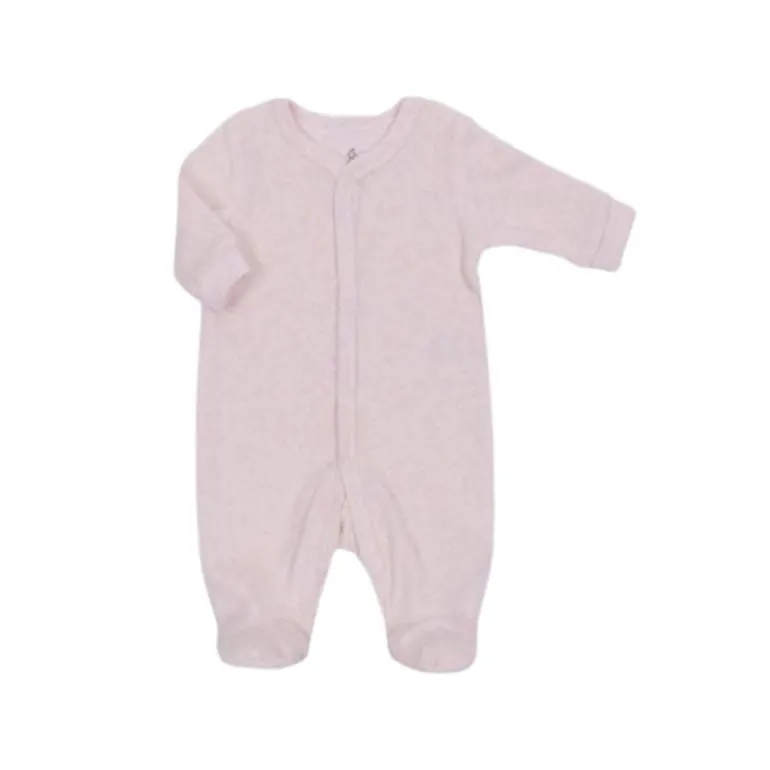 Velour Sleeper with Snaps