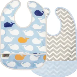 Waterproof Clean Bibs - 2 Pack