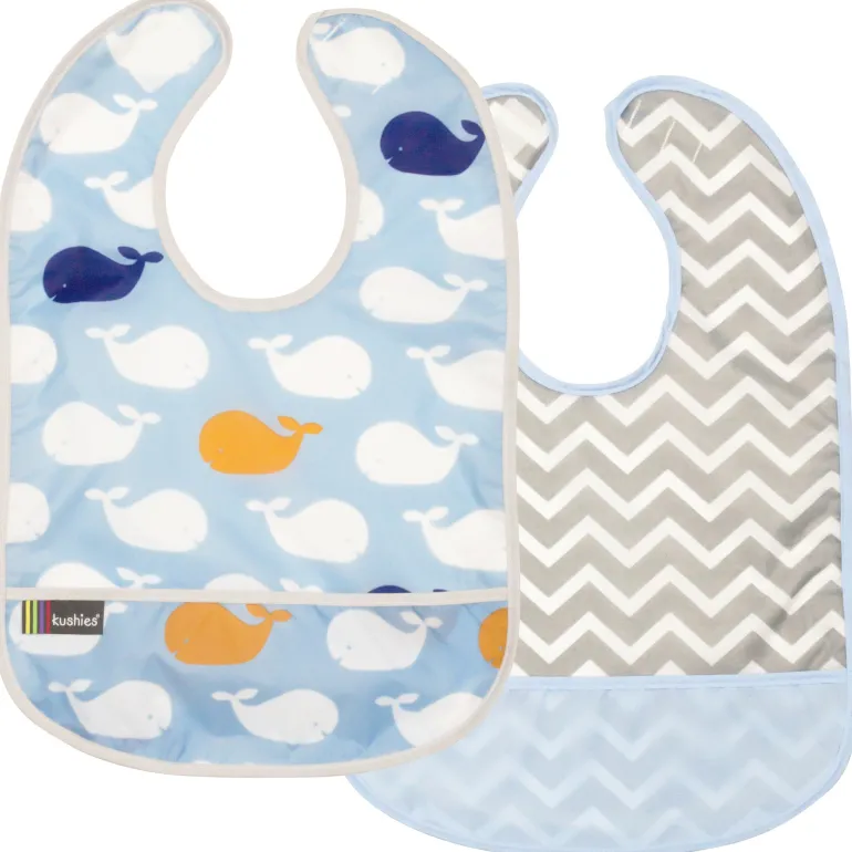 Waterproof Clean Bibs - 2 Pack